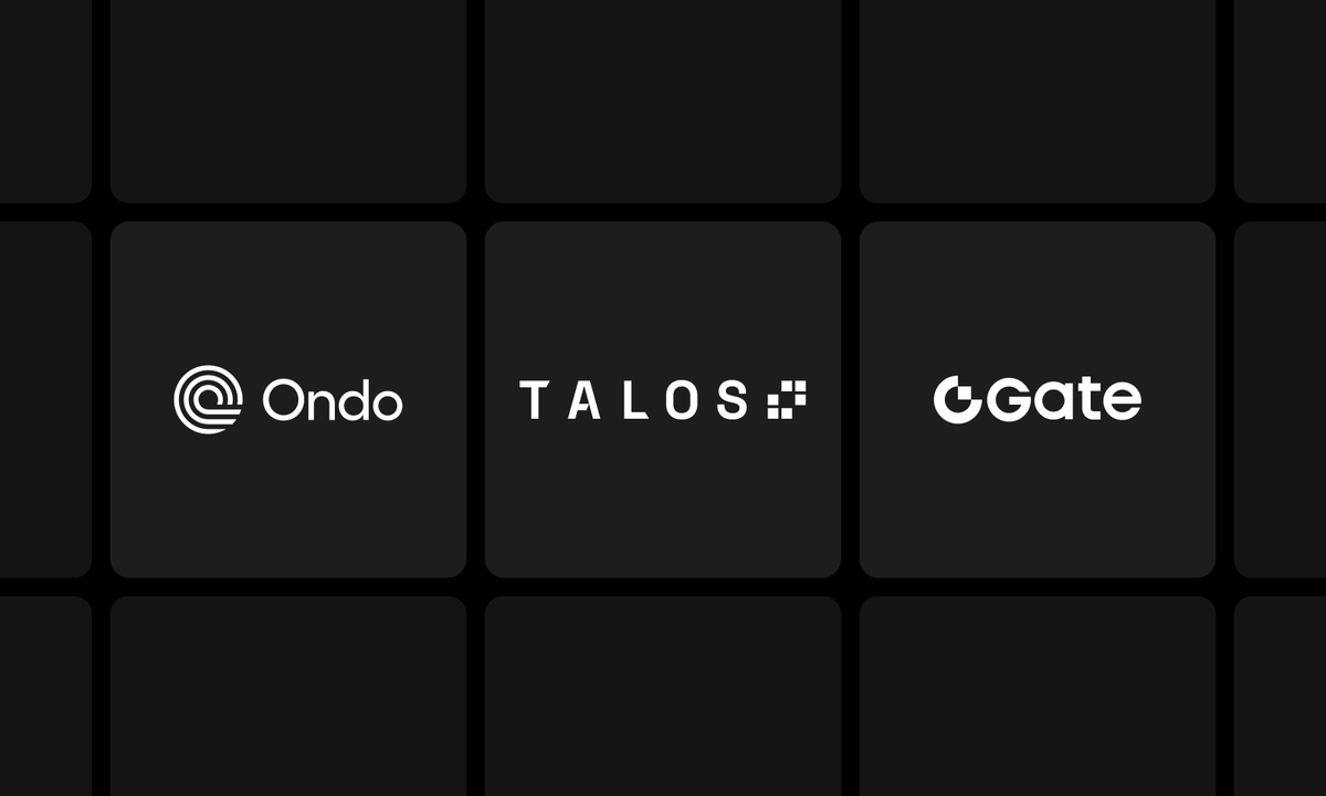 Institutions Can Now Access Ondo Tokenized Stocks via Gate through Talos