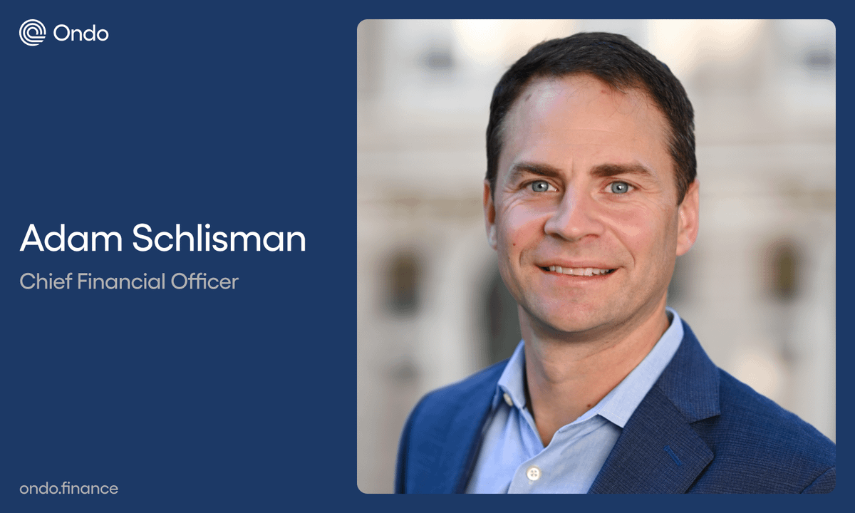 Ondo Finance Hires Former Blockchain.com CFO Adam Schlisman